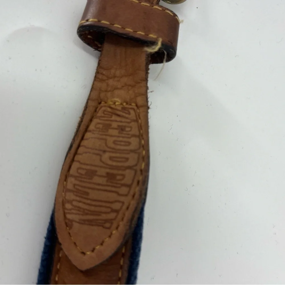 Zeppelin Leather belt‎ w/ Fish embroidered